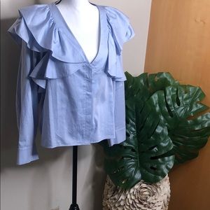 BRAND NEW sky blue blouse